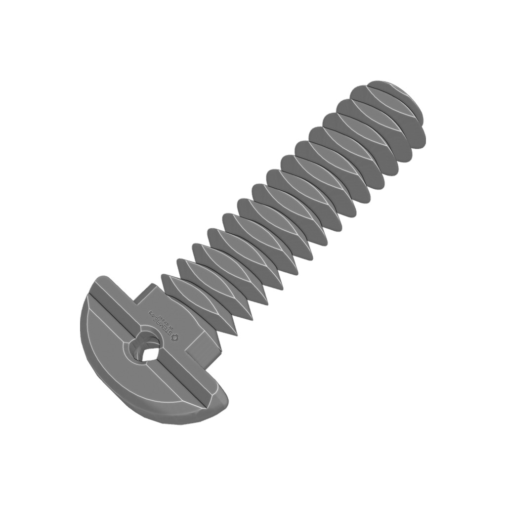 Fasteners - Screws - Fully Threaded - Rounded Head